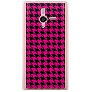 SoftBank 200SH PANTONE 6用 カバー 千鳥格子デザインドットB-Pink 200SH-YCM2P0754-78