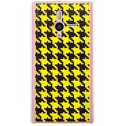 SoftBank 200SH PANTONE 6用 カバー 千鳥格子デザインドットB-BIGYellow 200SH-YCM2P0756-78