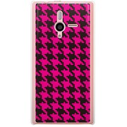 SoftBank 200SH PANTONE 6用 カバー 千鳥格子デザインドットB-BIGPink 200SH-YCM2P0757-78