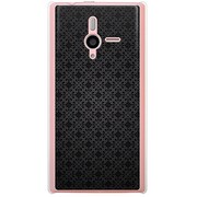 SoftBank 200SH PANTONE 6用 カバー クラシックパターンデザインクイーンブラック 200SH-YCM2P0758-78