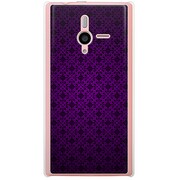 SoftBank 200SH PANTONE 6用 カバー クラシックパターンデザインクイーンパープル 200SH-YCM2P0763-78