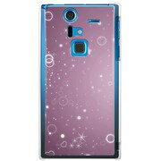 SoftBank 201F ARROWS A用 カバー パープルライトプラチナム 201F-YCM2P0122-78