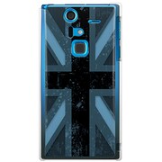 SoftBank 201F ARROWS A用 カバー ユニオンジャックコレクショングレーカラーズ♯90ロンドンブルー 201F-YCM2P0609-78