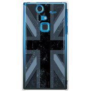 SoftBank 201F ARROWS A用 カバー ユニオンジャックコレクショングレーカラーズ♯100EMIブルー 201F-YCM2P0610-78
