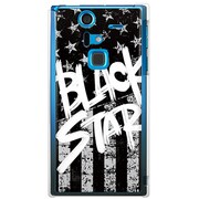 SoftBank 201F ARROWS A用 カバー BlackAmericanBLACKSTAR 201F-YCM2P0795-78