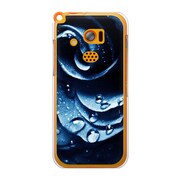 SoftBank 201K HONEY BEE用 カバー ウォーターローズクラシックデザインブルー 201K-YCM2P0765-78