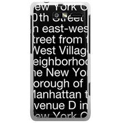 SoftBank 201M MOTOROLA RAZR M用 カバー NewYorkTypographyブラック 201M-YCM2P0091-78