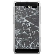 201M-YCM2P0593-78 [SoftBank 201M MOTOROLA RAZR M用 カバー フェイククラッシュガラスブラックしょぼーん]