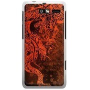 201M-YCM2P0596-78 [SoftBank 201M MOTOROLA RAZR M用 カバー レッドドラゴン赤龍]