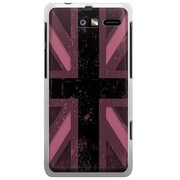 201M-YCM2P0602-78 [SoftBank 201M MOTOROLA RAZR M用 カバー ユニオンジャックコレクショングレーカラーズ♯20ダークピンク]