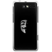 SoftBank 201M MOTOROLA RAZR M用 カバー アノニマスフェイスBナイトレベル 201M-YCM2P0671-78