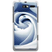 SoftBank 201M MOTOROLA RAZR M用 カバー ローズポイントグラフィックスブルーシャドー 201M-YCM2P0672-78