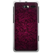 SoftBank 201M MOTOROLA RAZR M用 カバー クラシックパターンデザインダークマゼンタ 201M-YCM2P0689-78