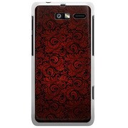 SoftBank 201M MOTOROLA RAZR M用 カバー クラシックパターンデザインダークレッド 201M-YCM2P0690-78