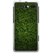 SoftBank 201M MOTOROLA RAZR M用 カバー クラシックパターンデザインダークグリーン 201M-YCM2P0692-78