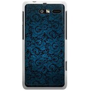 SoftBank 201M MOTOROLA RAZR M用 カバー クラシックパターンデザインダークブルー 201M-YCM2P0693-78