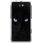 201M-YCM2P0698-78 [SoftBank 201M MOTOROLA RAZR M用 カバー ブラックキャット黒猫]