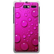 SoftBank 201M MOTOROLA RAZR M用 カバー ウォーターパネルグラフィックピンク 201M-YCM2P0702-78