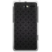 201M-YCM2P0758-78 [SoftBank 201M MOTOROLA RAZR M用 カバー クラシックパターンデザインクイーンブラック]