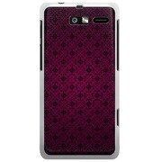 201M-YCM2P0759-78 [SoftBank 201M MOTOROLA RAZR M用 カバー クラシックパターンデザインクイーンマゼンタ]