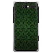 201M-YCM2P0764-78 [SoftBank 201M MOTOROLA RAZR M用 カバー クラシックパターンデザインクイーンダークグリーン]