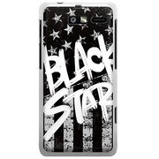 201M-YCM2P0795-78 [SoftBank 201M MOTOROLA RAZR M用 カバー BlackAmericanBLACKSTAR]