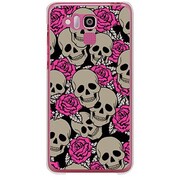 202K-YCM2P0747-78 [SoftBank 202K DIGNO R用 カバー Skull's&RoseA]