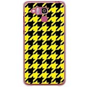 202K-YCM2P0751-78 [SoftBank 202K DIGNO R用 カバー 千鳥格子デザインA-BIGYellow]