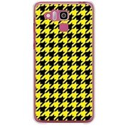 202K-YCM2P0753-78 [SoftBank 202K DIGNO R用 カバー 千鳥格子デザインA-Yellow]
