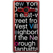 203SH-YCM2P0001-78 [SoftBank 203SH AQUOS PHONE Xx用 カバー NewYorkTypography]