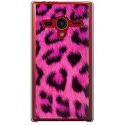 203SH-YCM2P0037-78 [SoftBank 203SH AQUOS PHONE Xx用 カバー ヒョウ柄リッチピンク]