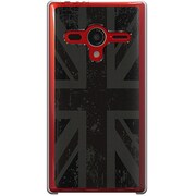 203SH-YCM2P0043-78 [SoftBank 203SH AQUOS PHONE Xx用 カバー ユニオンジャックコレクションBlackout]