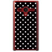 203SH-YCM2P0098-78 [SoftBank 203SH AQUOS PHONE Xx用 カバー DotPatternキュートブラック]