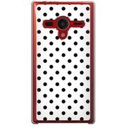 203SH-YCM2P0099-78 [SoftBank 203SH AQUOS PHONE Xx用 カバー DotPatternキュートホワイト]