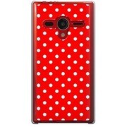 203SH-YCM2P0100-78 [SoftBank 203SH AQUOS PHONE Xx用 カバー DotPatternキュートレッド]