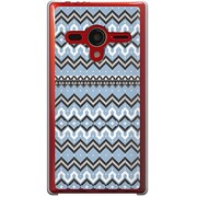 203SH-YCM2P0102-78 [SoftBank 203SH AQUOS PHONE Xx用 カバー 北欧柄ウィンターブルー]