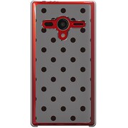 203SH-YCM2P0104-78 [SoftBank 203SH AQUOS PHONE Xx用 カバー DotPatternグレー＆ブラック]