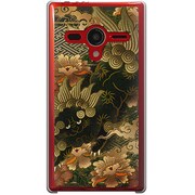 203SH-YCM2P0108-78 [SoftBank 203SH AQUOS PHONE Xx用 カバー 獅子牡丹]