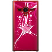 203SH-YCM2P0125-78 [SoftBank 203SH AQUOS PHONE Xx用 カバー ワインレッドスター]