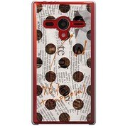 203SH-YCM2P0136-78 [SoftBank 203SH AQUOS PHONE Xx用 カバー NewspaperDotホワイト]