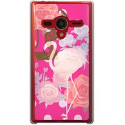 203SH-YCM2P0143-78 [SoftBank 203SH AQUOS PHONE Xx用 カバー ピンクフラミンゴ]
