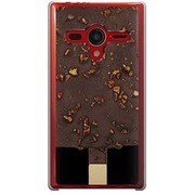 203SH-YCM2P0153-78 [SoftBank 203SH AQUOS PHONE Xx用 カバー チョコアイス]