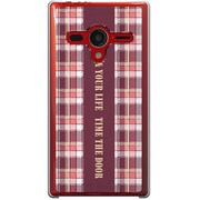 203SH-YCM2P0158-78 [SoftBank 203SH AQUOS PHONE Xx用 カバー チェック柄コレクションチェックハンドル]