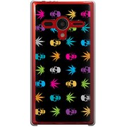 203SH-YCM2P0198-78 [SoftBank 203SH AQUOS PHONE Xx用 カバー カラフルモノグラムスカル]