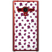 203SH-YCM2P0207-78 [SoftBank 203SH AQUOS PHONE Xx用 カバー ハートブレイクモノグラムホワイト]