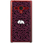 203SH-YCM2P0210-78 [SoftBank 203SH AQUOS PHONE Xx用 カバー 唐草模様ぴんく]