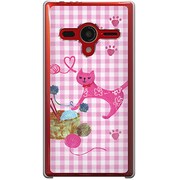 203SH-YCM2P0216-78 [SoftBank 203SH AQUOS PHONE Xx用 カバー ネコちゃんのいたずら]