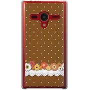 203SH-YCM2P0222-78 [SoftBank 203SH AQUOS PHONE Xx用 カバー フラワードット]