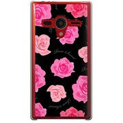203SH-YCM2P0244-78 [SoftBank 203SH AQUOS PHONE Xx用 カバー ローズスウィートブラック]