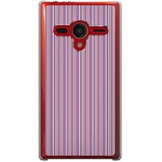 203SH-YCM2P0271-78 [SoftBank 203SH AQUOS PHONE Xx用 カバー StripePatternパープル]